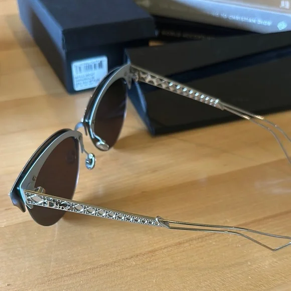 Dior Women's Sunglasses in Black and Silver - Picture 5 of 5